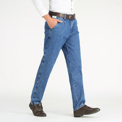 Klasyczne Męskie Jeansy Straight Fit 1