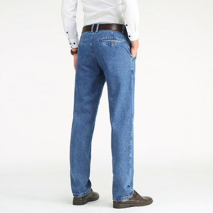 Klasyczne Męskie Jeansy Straight Fit 2