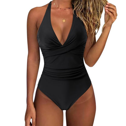 Layla - Marszczony kostium kąpielowy typu halter 0