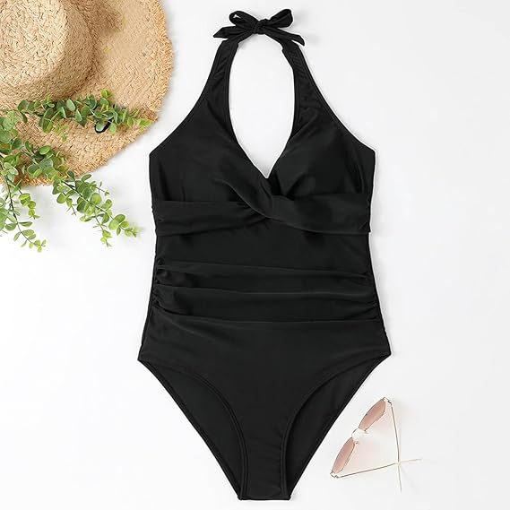 Layla - Marszczony kostium kąpielowy typu halter 3