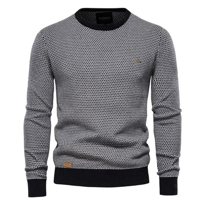 Męski Sweter Bluza z Geometrycznym Wzorem 2