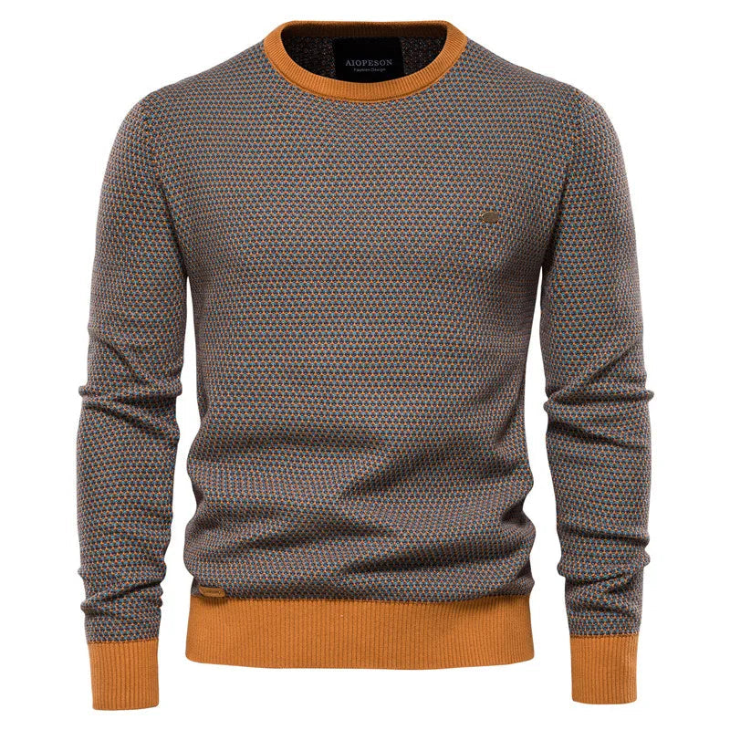 Męski Sweter Bluza z Geometrycznym Wzorem 3