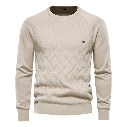 Męski Sweter z Diamentowym Wzorem 1