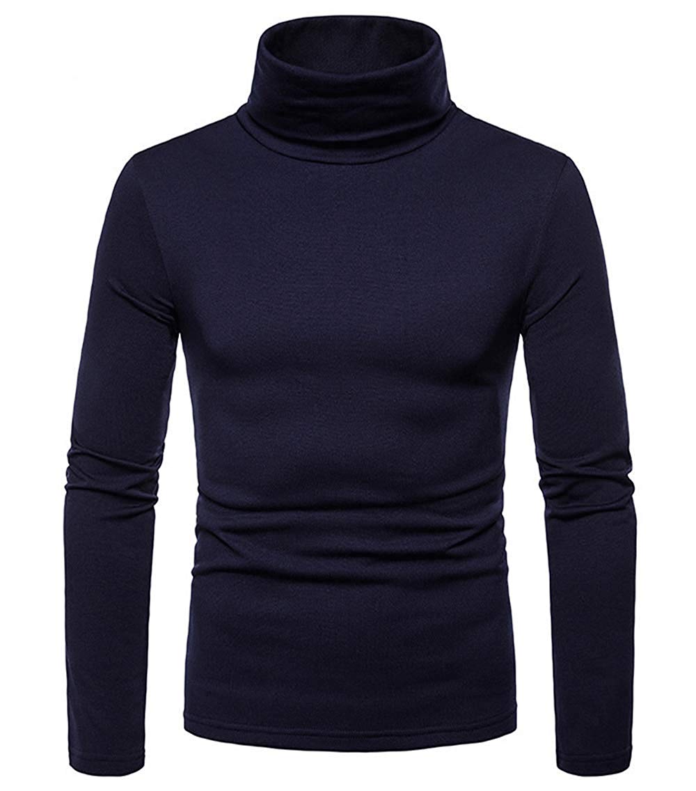 Męski golf z długim rękawem – dopasowany sweter basic na jesień i zimę 3