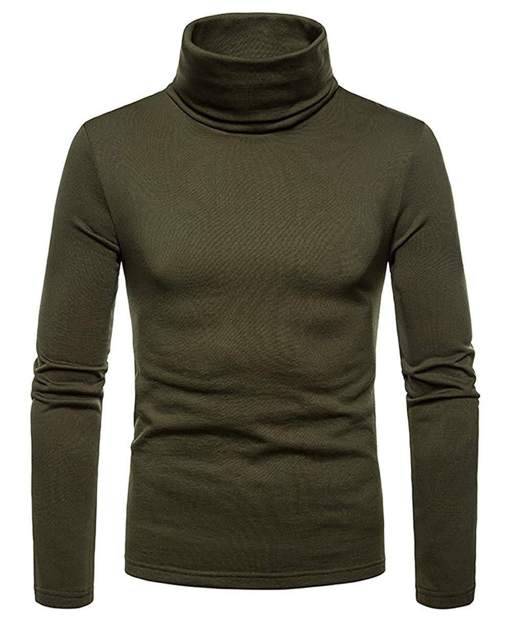 Męski golf z długim rękawem – dopasowany sweter basic na jesień i zimę 4
