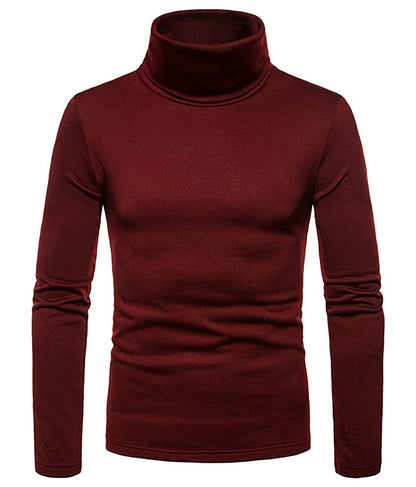 Męski golf z długim rękawem – dopasowany sweter basic na jesień i zimę 5