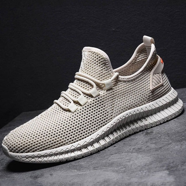 Męskie lekkie sportowe buty sneakersy z oddychającej siateczki i elastyczną podeszwą 1