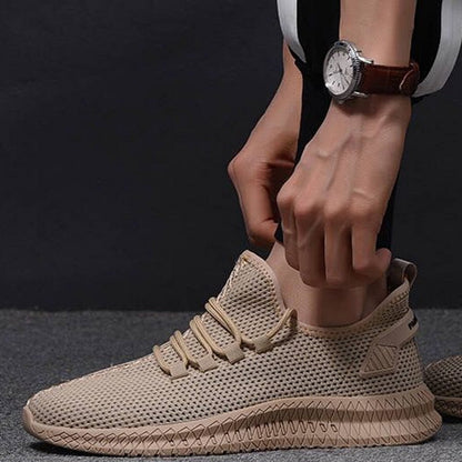 Męskie lekkie sportowe buty sneakersy z oddychającej siateczki i elastyczną podeszwą 8