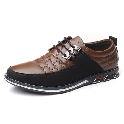 Skórzane eleganckie męskie buty 0