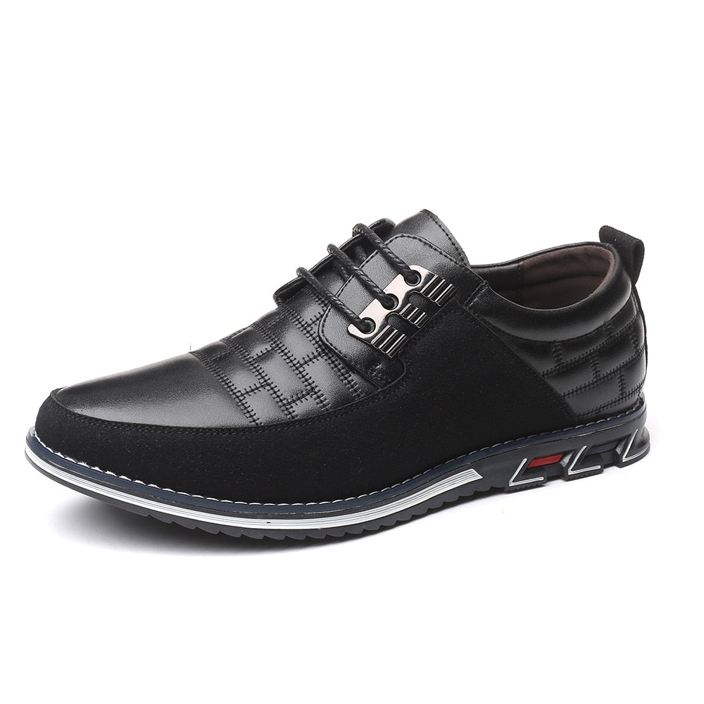 Skórzane eleganckie męskie buty 6