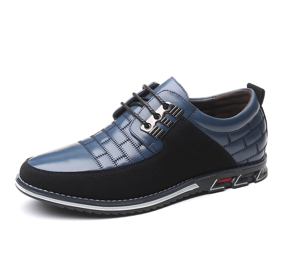 Skórzane eleganckie męskie buty 7