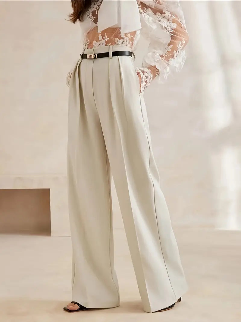 Spodnie casualowe z szerokimi nogawkami 4