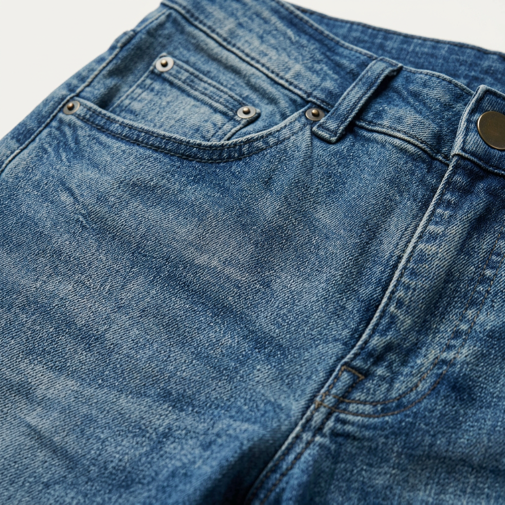 Spodnie męskie slim-fit – Średni stan i kontrastowe szwy