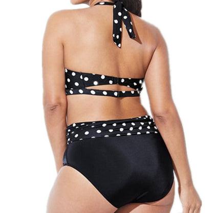 Dwuczęściowy strój kąpielowy plus size z podwójnym zapięciem 3