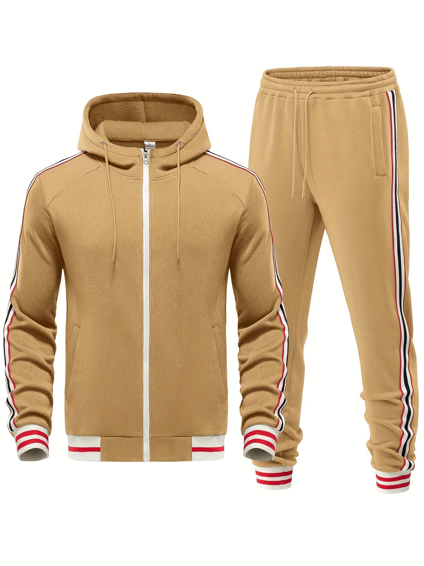 Stylowy dres w nowoczesnym, paskowanym stylu 3