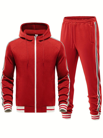 Stylowy dres w nowoczesnym, paskowanym stylu 5