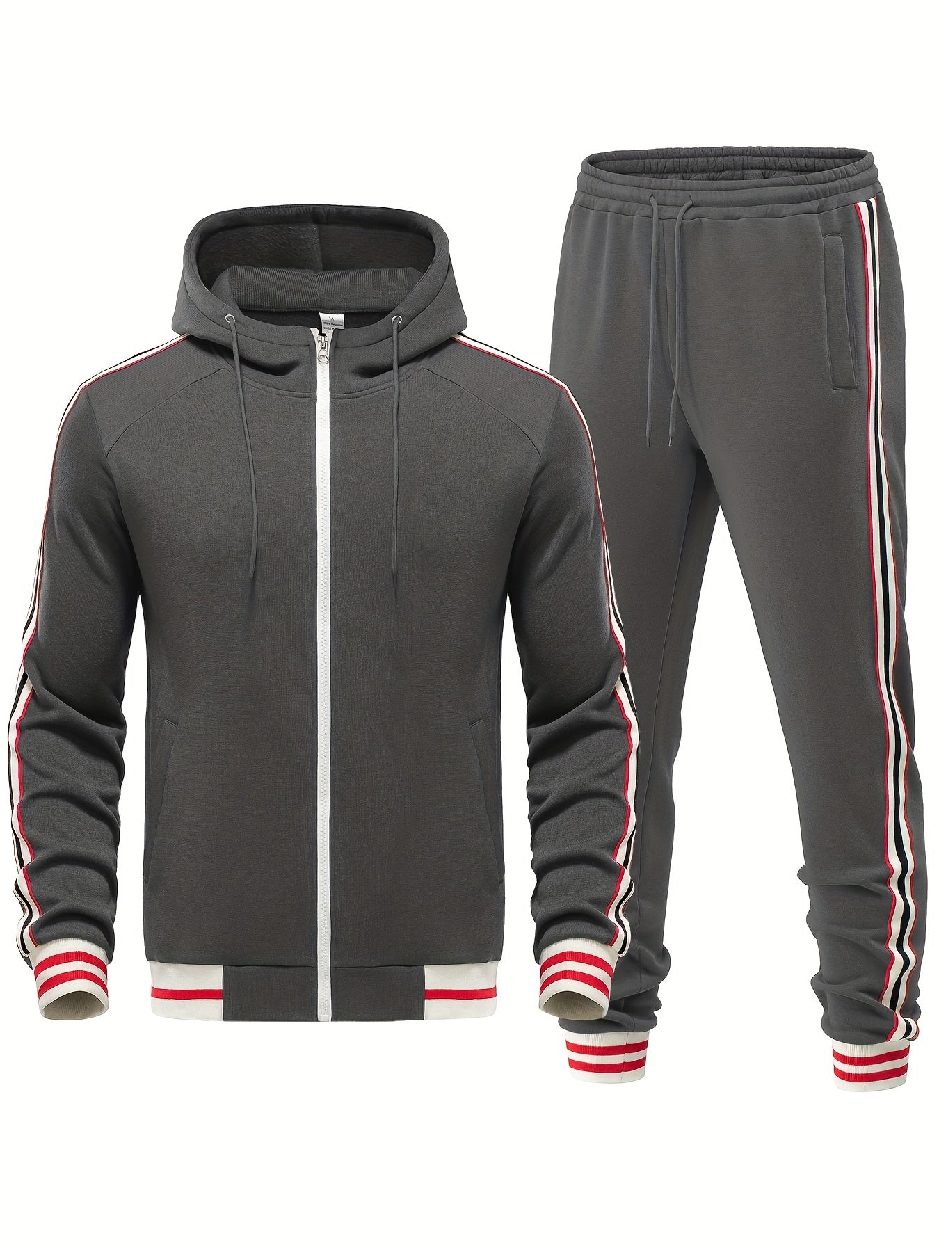 Stylowy dres w nowoczesnym, paskowanym stylu 6