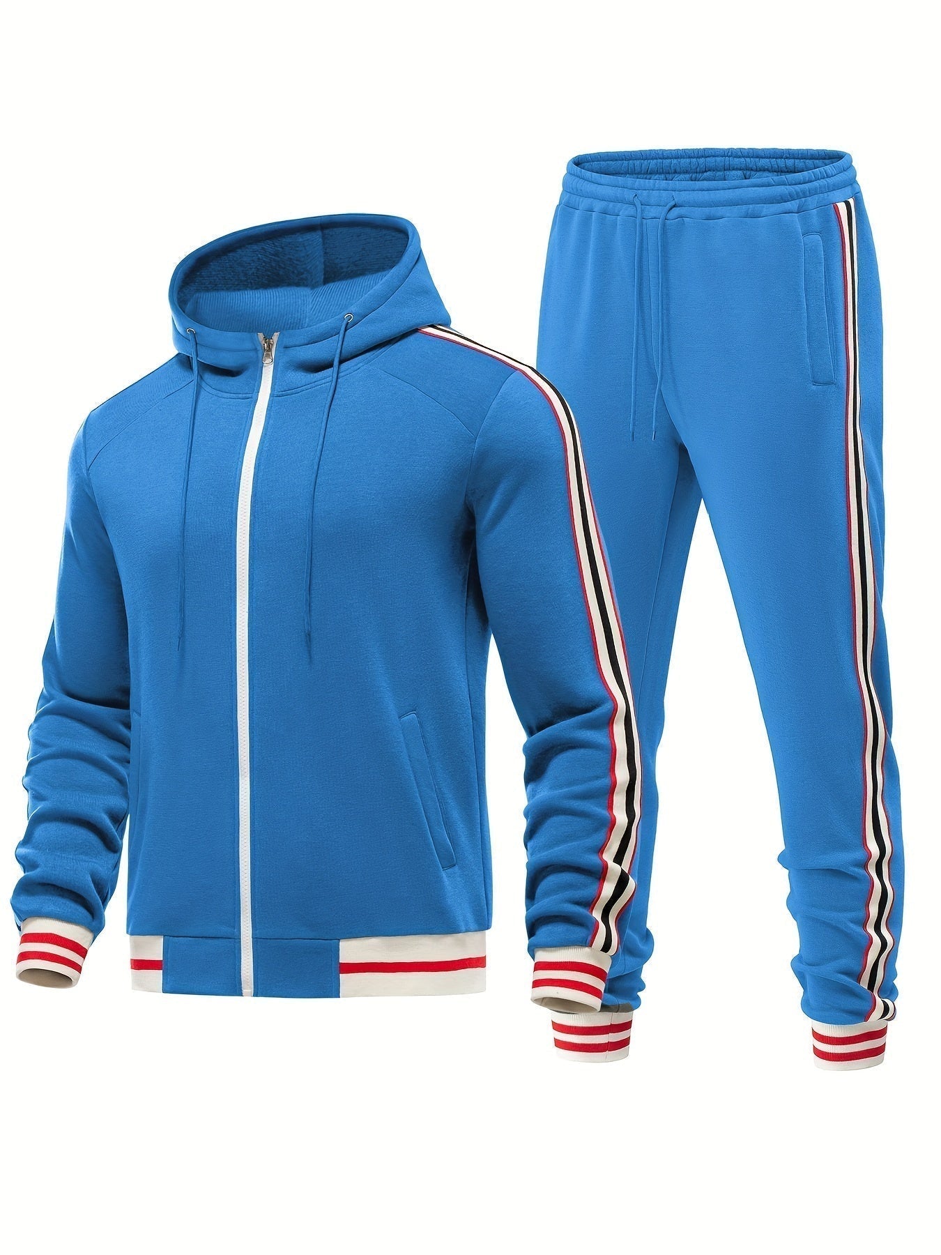 Stylowy dres w nowoczesnym, paskowanym stylu 8