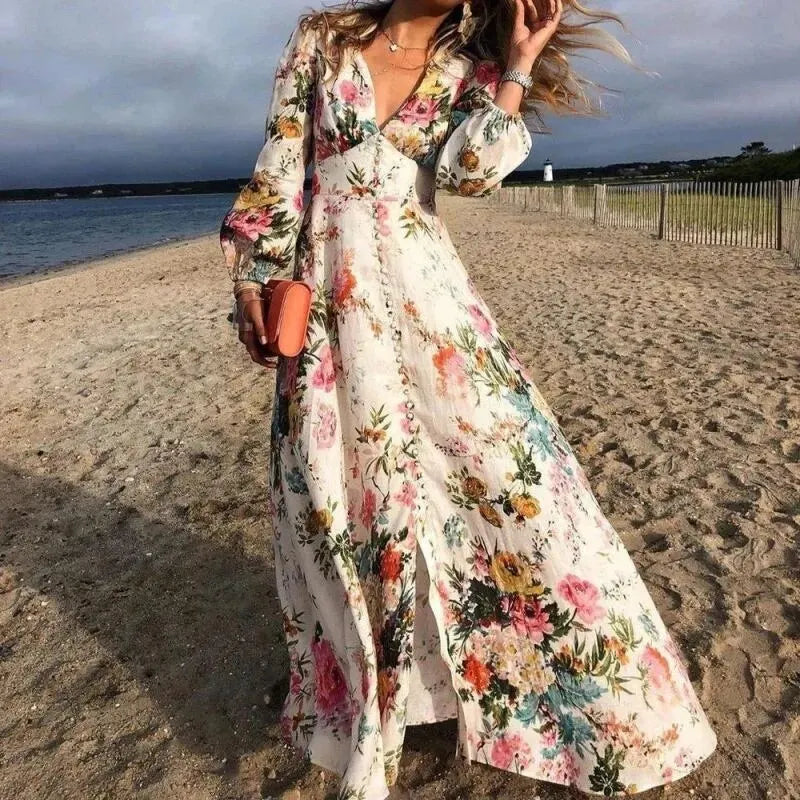 Sukienka Grete - Wzór kwiatowy - Elegancja i wygoda 1