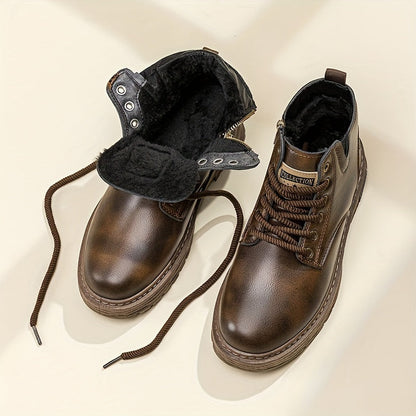 Wysokie skórzane buty męskie z zamkiem 3