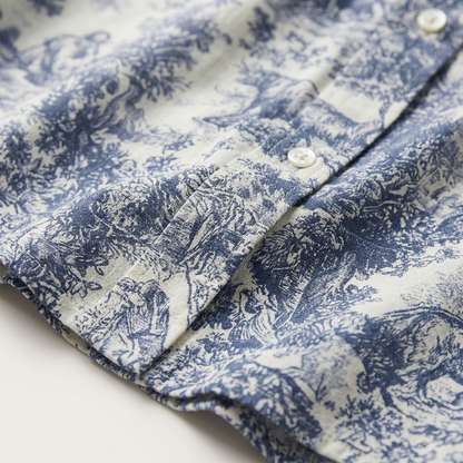 Komplet typu loungewear – Koszula z kołnierzykiem i pasujący top